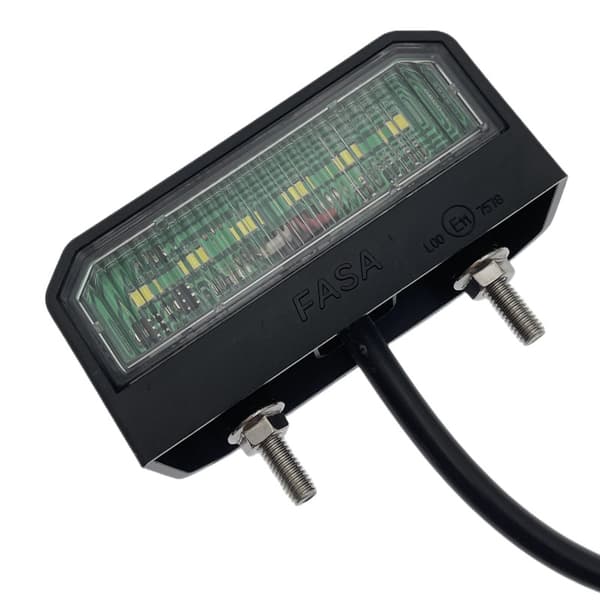 1 stk. LED-baglygte til nummerplade 12 V 24 V universal til trailer, bil ca