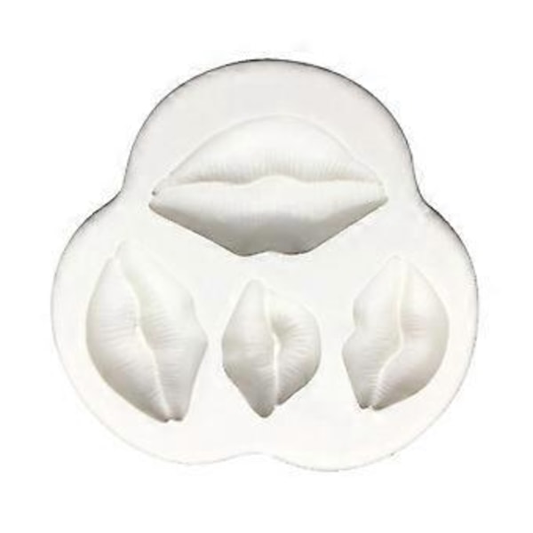 Silikoneforme Fondantform DIY Bageform Læbeform Kagedekorationsværktøj