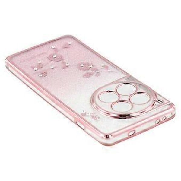 KADEM Skal för OnePlus 12 5G Blommönster Gradient TPU Anti-repor Mobilskal med Rem()