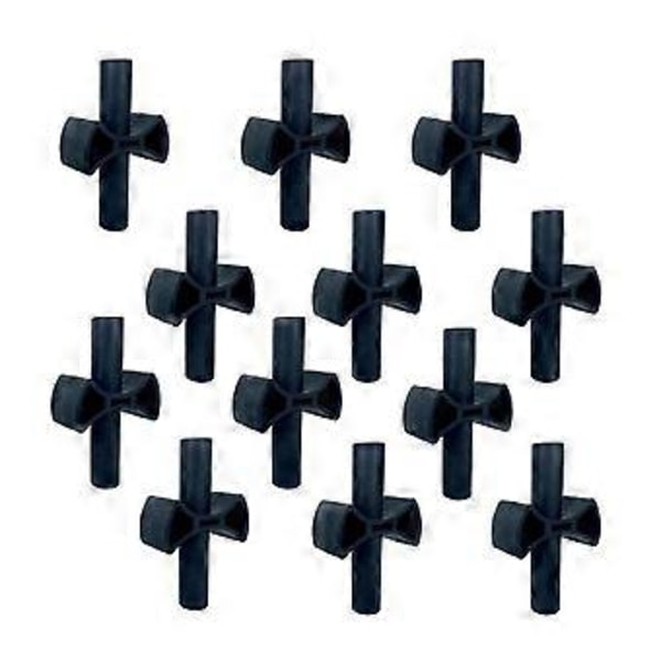 12X Trampolin Sort Stang Gap Spacers Indhegning Stabilitet