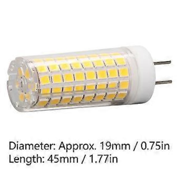 2 stk. 9W LED Maispære Keramisk 88 LED-perler Justerbar LED Maispære AC 110V-265V Naturlig Lys