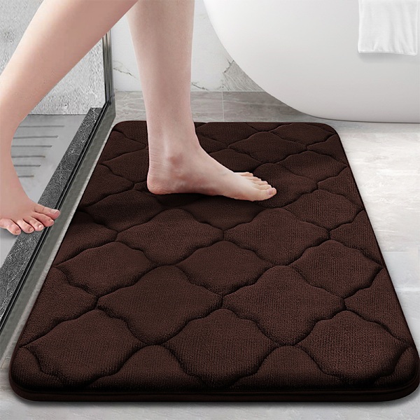 Memory foam bathroom rug, non-slip, soft, absorbent, washable, easy to