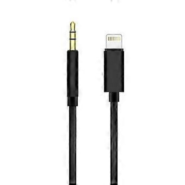 Audiokabel - sort ledning, sort etui