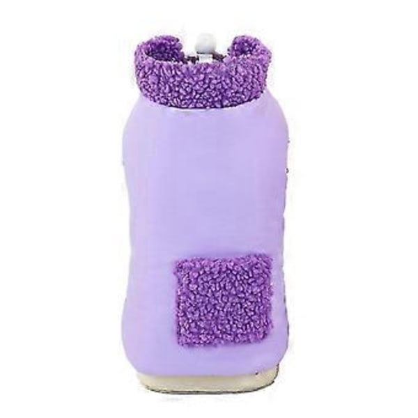 Syksyn ja talven lämmin lemmikin vaate, värillinen taskullinen puuvillatakki (L Violetti)