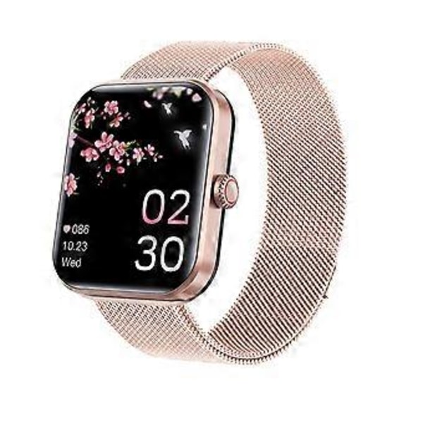 Blodsocker Smartwatch F57L 1.91 Tum Kroppstemperatur Fitness Tracker Hjärta (Guld 01)