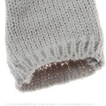 1/6 Skala Casual Strikket Oversized Langærmet Pullover Sweater Outfit til (Grå)