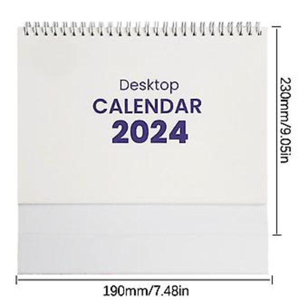 2024 Engelsk Skrivbords kalender Lager Skrivbords kalender Dubbellager Förstärkning Fordurable Vacker Och Atmosfärisk Utseende  D