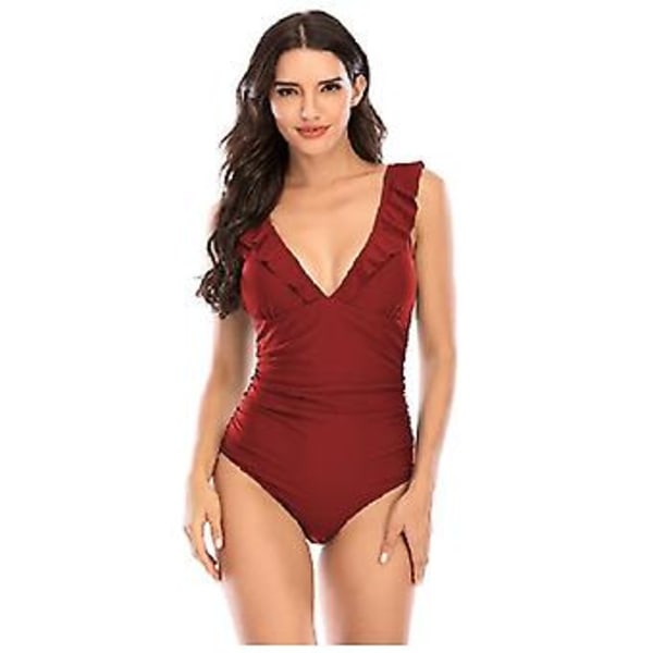 Flickors badkläder bikini endel damer volang damer bikini badkläder Xxl Grön