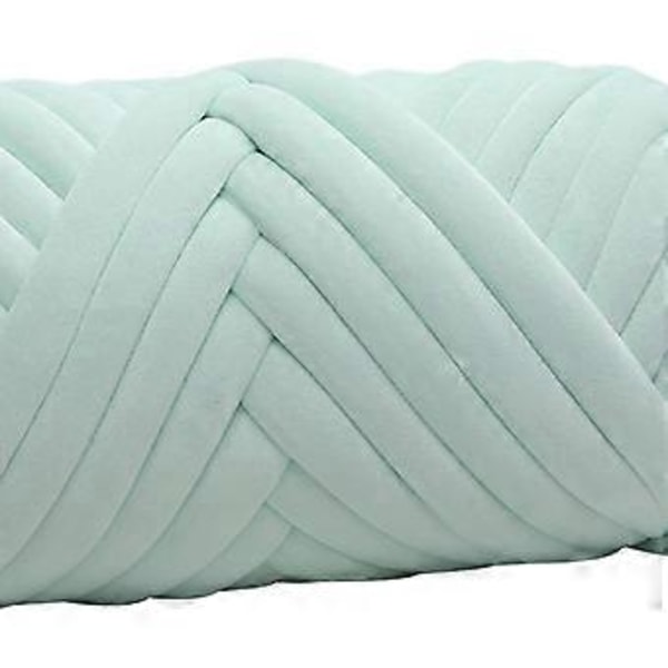 1 kg Velvet Chunky Garn Arm Strikke Vægt Garn til Puder Kurve Halstørklæder Sweatre (Lysegrøn)