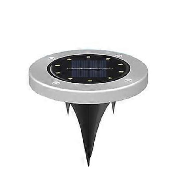 Solar rustfritt stål undergrunnslys utendørs plug-in gressgulvlys gårdsplass hagelys