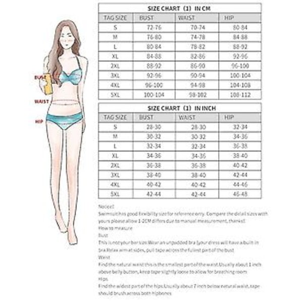 Jentebadedrakt split dame sexy gradient trykk plisserte plus size bikini badetøy 5xl