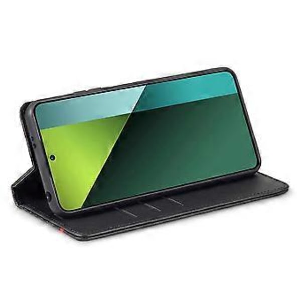 LC.IMEEKE Xiaomi Redmi Note 13 Pro 5G/Poco X6 5G Nahkakotelo Hiilikuitukuvio Lompakkoteline (Vaakasuora Raita)