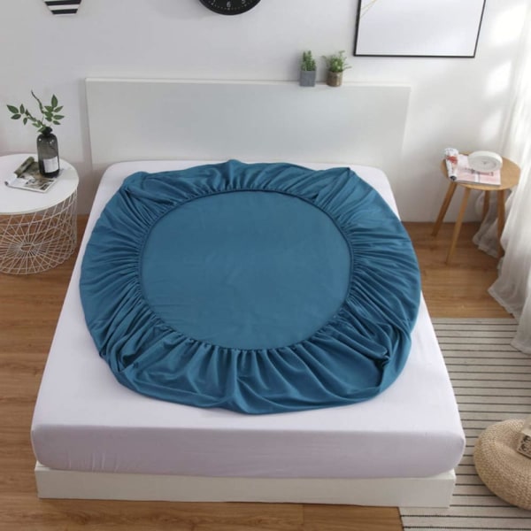 Fitted sheet, 200 x 220 cm, envelope 30 cm, polyester mattress p