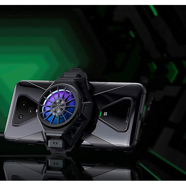 Black Shark Phone Cooler Pro til Gaming Lives Videoer, Vlog, til 2,63-3,46 tommer iOS/Android Halvleder Køleplade