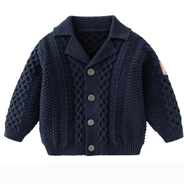 0-3yrs Baby Kids Knit Cardigan Sweater 2022 Boys Girls Autumn Winter Sweater Clothes Korean Style Twist Shape Girls Clothing Auburn 90-24M
