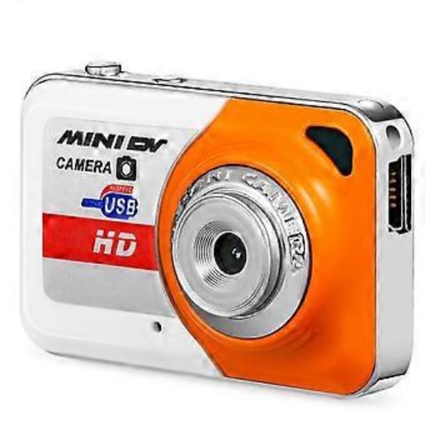 Uusi taskukokoinen pikseliavaimenperäkamera, Mini DV -kamera, USB-mini-kamera avaimenperävideokamera web-kameraan, lapsille ja opiskelijoille (oranssi)