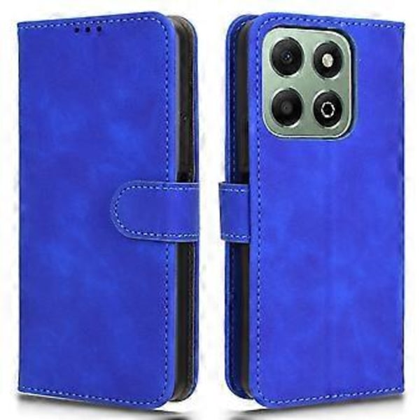For Honor X6b 4G Læder Etui Hud-Følelse Anti-Drop Pung Flip Telefon Cover (Style C)