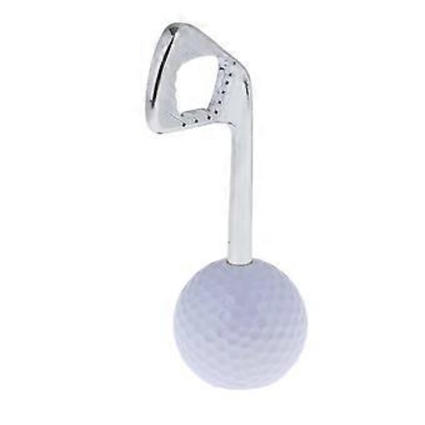 Nyhet Golfboll Flasköppnare Golfare Kapsylöppnare Födelsedagspresent för golfentusiaster (Silverfärgad)
