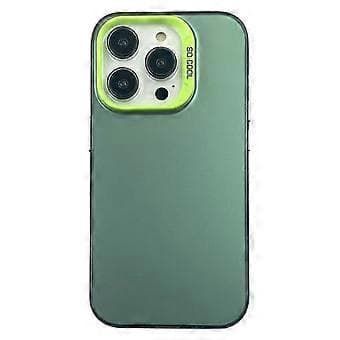 Skal för iPhone 15 Pro Max IMD Silverfärgad TPU+PC Telefonfodral (Stil E)