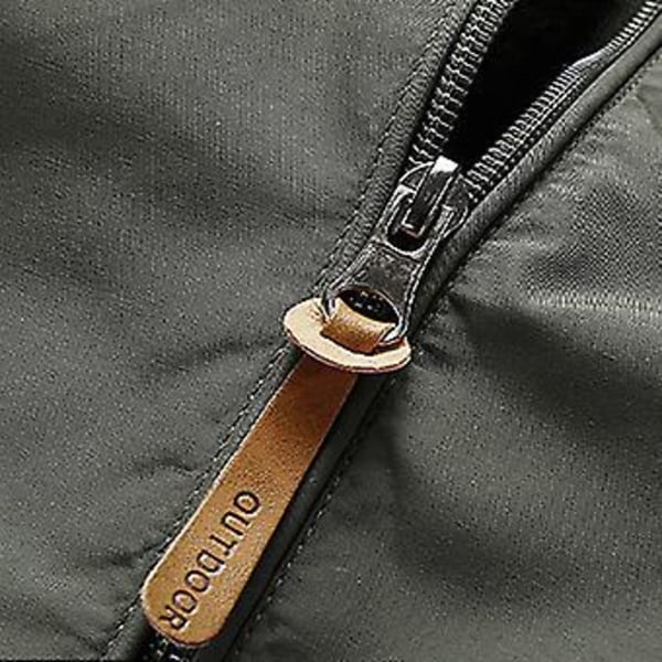 Vindtette Jakker For Menn Voksne Menn's Lett Soft-shell Jakke For Vandring Reise Casual Wear (L Svart)