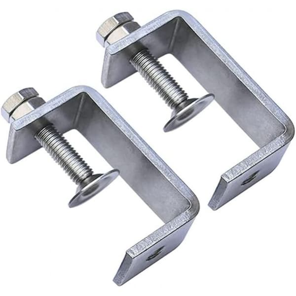 Robust klemme i rustfritt stål, 2 stk C-klemmer, 65 mm robust C-klemme