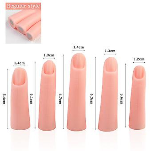 Negletips Neglekunst Kunstige Finger Falske Finger Kunstige Neglekunst Finger Kunstig Håndmodel Rekvisitter Neglekunst Model A