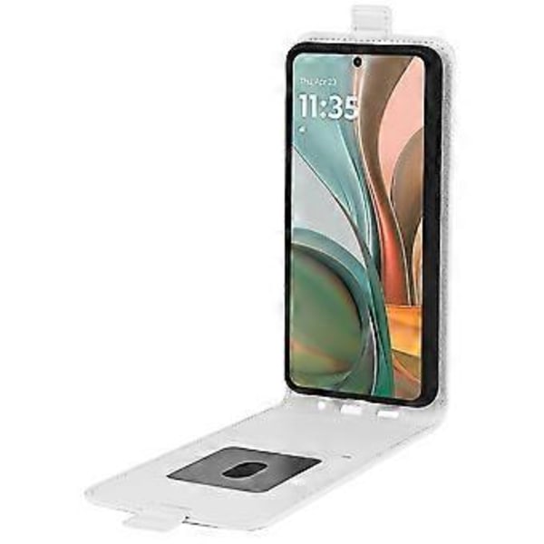 Til Motorola Moto G75 5G Etui med Kortlommer Vertikal Flip Læder Telefon Cover (Style C)