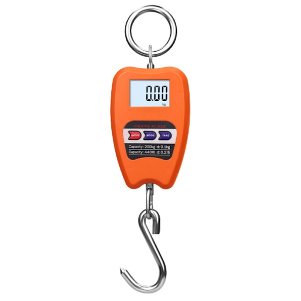 Lcd hængende digital industrielvægt 200kg, Kg /lb/ Norange 1stk