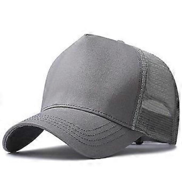 Iso Päähine Miesten Suurikokoinen Verkkokangas Baseball-lippis Ulkoiluun Plus-koko Urheilulippikset Isä Iso Rekkamieslippis 56-61cm 62-68cm (55-61cm Laivastonsininen)