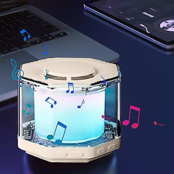 Langaton Bluetooth-kaiutin, Subwoofer, Ulkokäyttöön, Mini, Värillinen Valo, Kristallilasi, KH