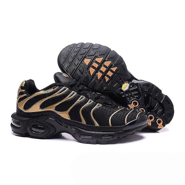 Men Casual Tn Sneakers Air Cushion Running Shoes Outdoor Breathable Sports Shoes Fashion Athletic Shoes For Men black and yellow EU42