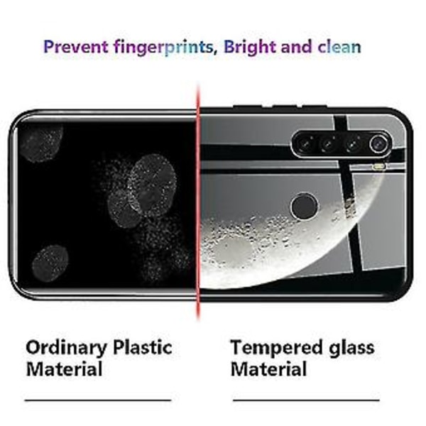 Til Iphone 13 Mini Marmor Hærdet Glas Bagcover TPU Kant Case (hcbl-25) (HCBL-18)