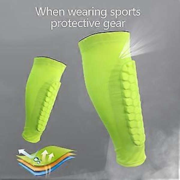 2 kpl Jalkapallo Shin Guards Nuorille, Suojaava Jalkapallovarusteet Alaraajan Varusteet [jkw] (XL Musta)