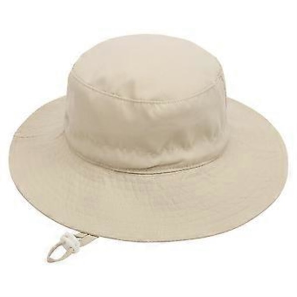 Toddlerhatt Söt Solhatt Unisex Babyhatt Sommarresor Strandkeps Justerbar Barnkeps för 2-6 År Barn (Beige)