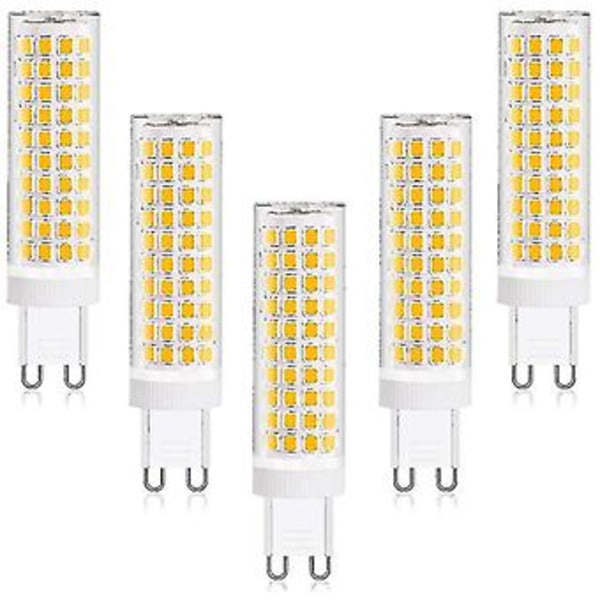 12W G9 LED-lampa Varmvit 3000K, Ej Dimbar 1100 Lumen, 5-pack A [JKW] ( )
