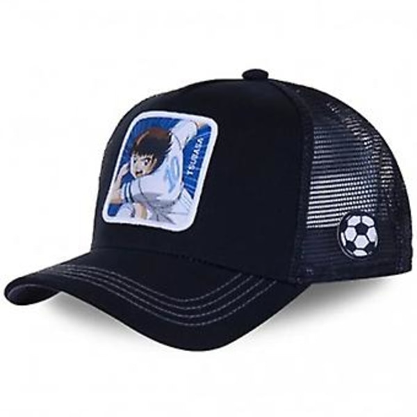 Mode Fotboll Anime Basebollkeps Män Kvinnor För Truckerkeps Fotbollsstjärna Lionel Messi Cristiano Ronaldo Fans Hatt Andas [JKW] ( KOJIRO-svart)