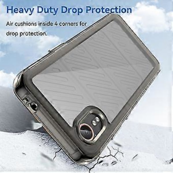 För Samsung Galaxy Xcover7 Mobilskal Anti-fall TPU + Akrylskydd (Transparent Grå)
