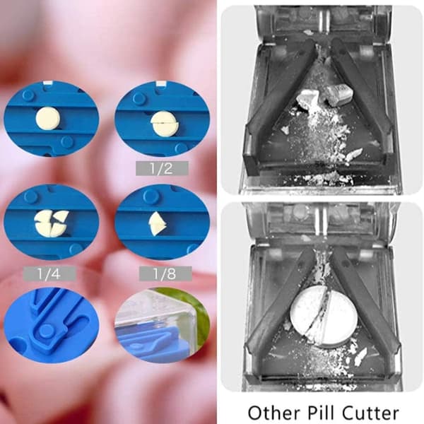 1 stk pillekutter og dispenser splitter pillekutter medisin Spl
