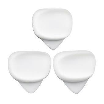 3 Gitarrplektrum Tumfingerplektrum 0.6/0.96/1.2mm för Bas Akustisk Gitarr (Vit)