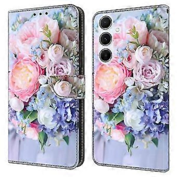 Til Samsung Galaxy A16 5G/4G Etui Magnetisk Lås 3D Mønster Læder Wallet Telefon Cover (Style E)