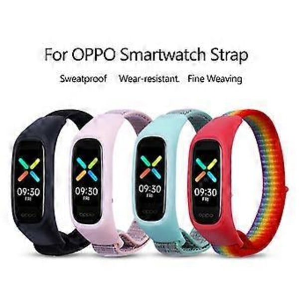 Justerbart smart klockarmband i nylon för OPPO Band Style/EVA Limited Edition - Flerfärgad (Flerfärgad)
