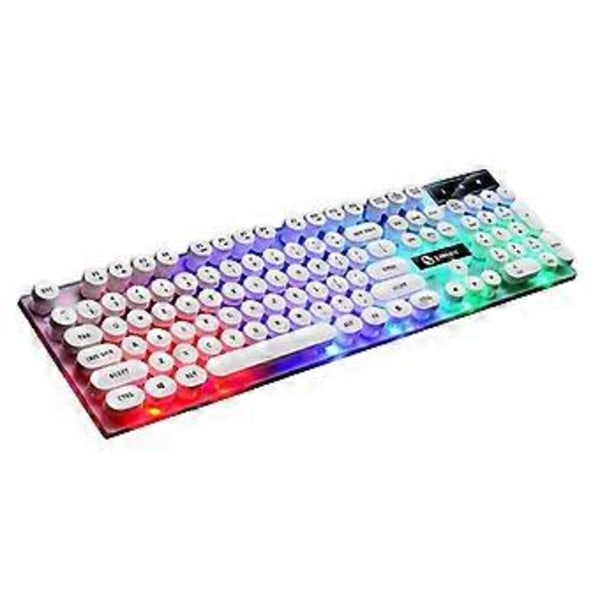 GTX300 Mekaaninen peli-näppäimistö RGB-taustavalaistu tietokoneen näppäimistö (punk white 2)