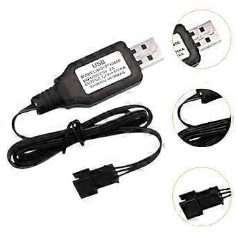 USB-opladerkabel erstatter samling USB-ladekabel til 1/12 RC bil MN128