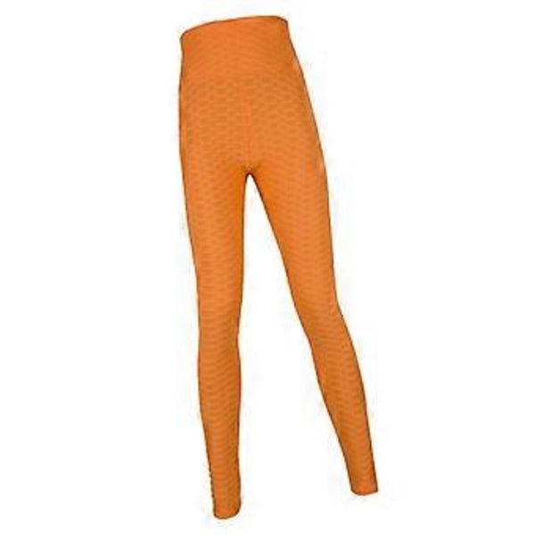 Yoga Bukser til Kvinder, Kontrol, Træning, Løb, Stræk, Letvægt & - Valg af Farver & Størrelser (Orange M)