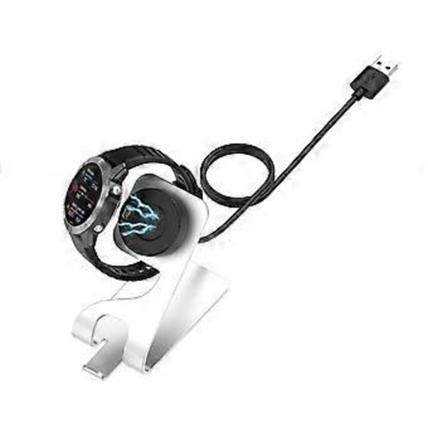 Laderholderstativ Strømadapter for Quatix 5 Sapphire (Grå)