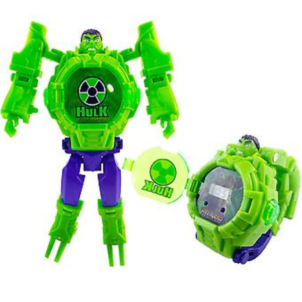 Superhero Creative Robot Transformer Lasten Heijastava Kello, Poikien Digitaaliset Rannekellot Helppokäyttöiset Piirroshahmoiset Rannelelut Syntymäpäivälahja (C)