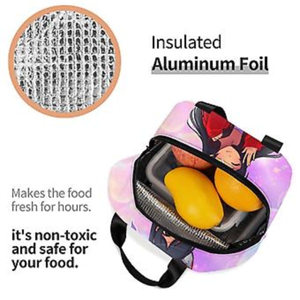 Aphmau Lunchväska Vattentät Isolerad Lunchbox Återanvändbar Bentoväska För Kontor Arbete Skola Picknick Strand Träning-UCBD723{jkw} ( )