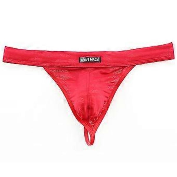 Herrkalsonger G-string Tanga Underbyxor Trosor Underkläder -NMAOV(XL Röd)