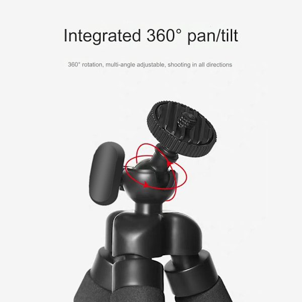 Flexibelt stativ med universalt fäste för alla smartphones, 55-88 mm