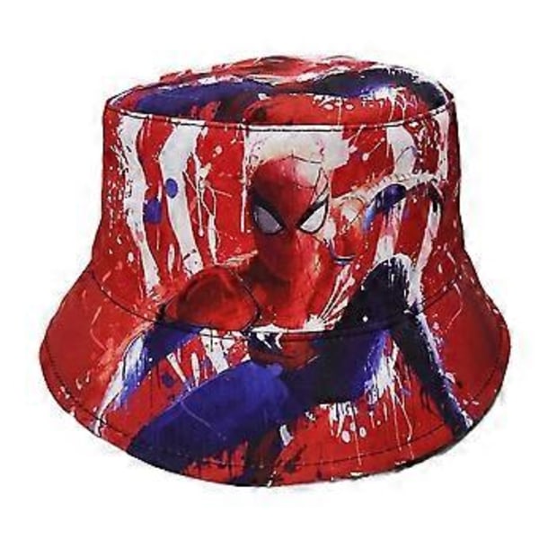 Spiderman Superhelt Barn Gutter Jenter Bøttehatt Utendørs Fiske Fiskerhatt Beanie Lue Sommer Solhatt -NMAOV( A)